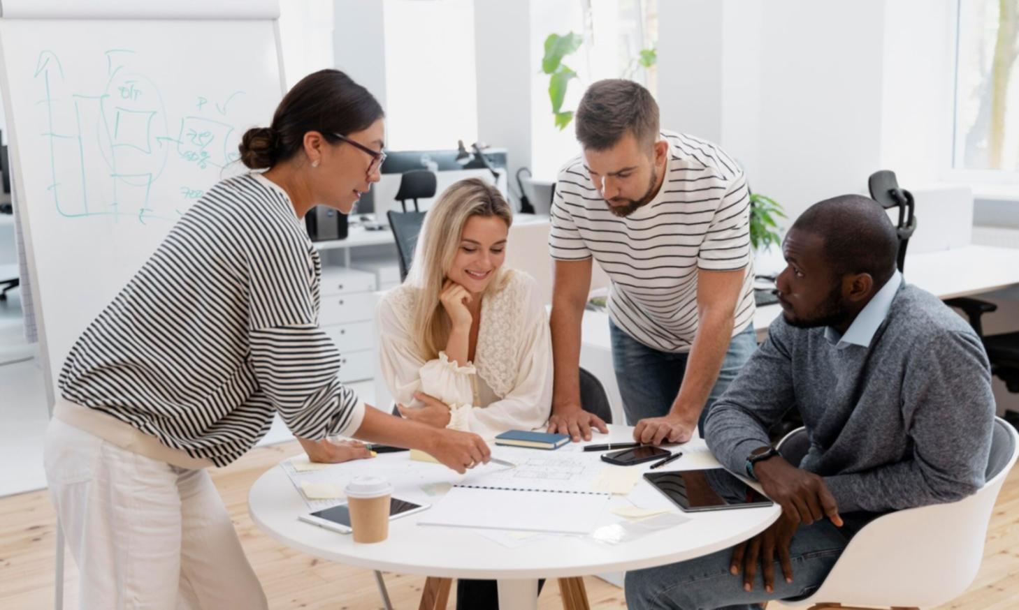 Financial analysis workspace with charts and reports